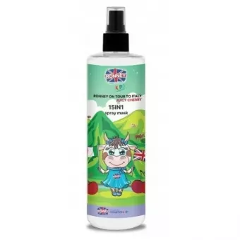 RONNEY Kids Spray maszk-15in1 -Nehezen kezelhető hajra, cseresznye illat 285ml
